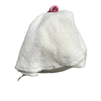 Thumbnail for Back view of white sherpa plush ghost pillow