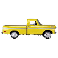 Thumbnail for Low angle front-facing shot of the 1:64 scale 1992 Ford F-150 Dually.