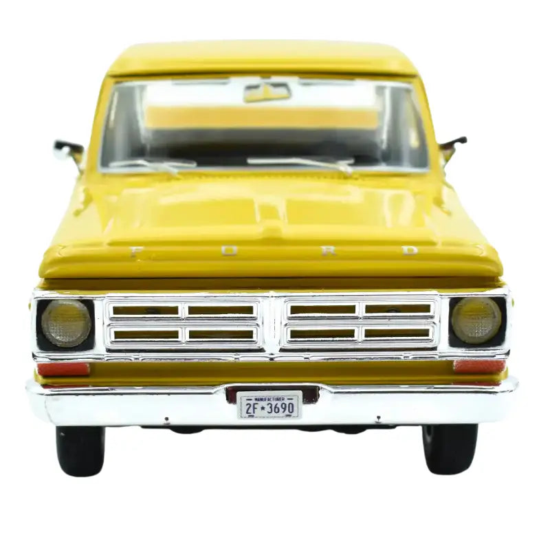 Rear angle view of the red Ford F-150 Dually highlighting the dual rear wheels and tailgate.