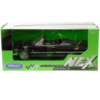 Thumbnail for Welly NEX 1963 Chevrolet Impala Convertible 1:24 Diecast Black Model Car