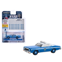 Thumbnail for GreenLight NYPD 1977 Plymouth Fury Police Car Die-Cast 1:64 with Decal Sheet
