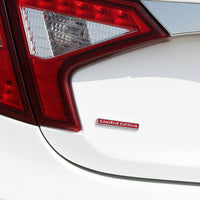 Thumbnail for 2PCS Red Limited Edition Metal Emblem Stickers | Car Fender & Trunk Badge | Zipmar