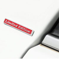 Thumbnail for 2PCS Red Limited Edition Metal Emblem Stickers | Car Fender & Trunk Badge | Zipmar