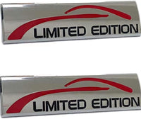 Thumbnail for 2X Chrome Limited Edition Car Emblem | 3D Metal Turbo Badge | Zipmar
