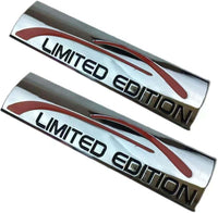 Thumbnail for 2X Chrome Limited Edition Car Emblem | 3D Metal Turbo Badge | Zipmar