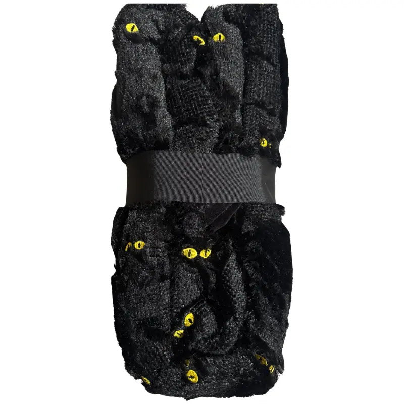 The Northwest Group Halloween Black Cat Embroidered Faux Fur Throw Blanket 60" x 70"