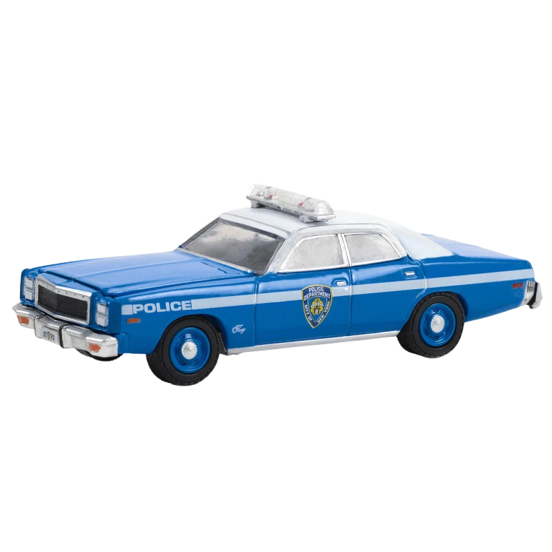 GreenLight NYPD 1977 Plymouth Fury Police Car Die-Cast 1:64 with Decal Sheet