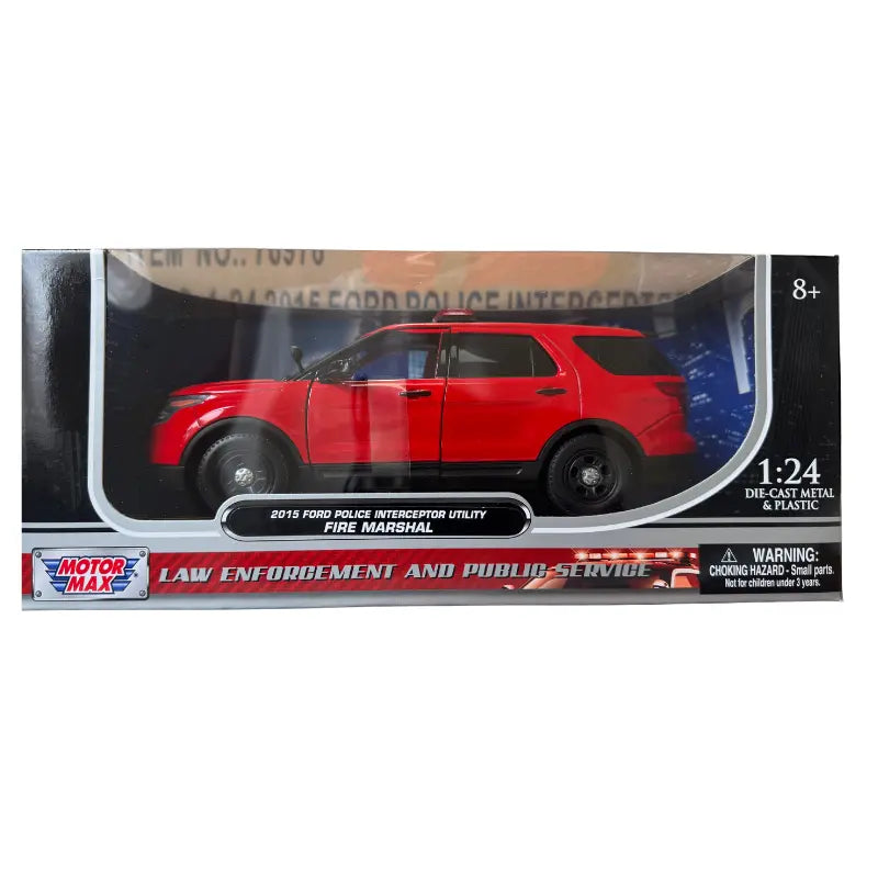 MotorMax 2015 Ford Police Interceptor Utility Fire Marshal 1:24