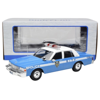 Thumbnail for Model Car Group 1:18 Chevrolet Caprice Police Car Diecast Model Blue and White SITF 1383