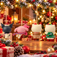 Thumbnail for Enesco Hello Kitty Friends Jim Shore Holiday Ornament Set of 4 Sanrio Christmas