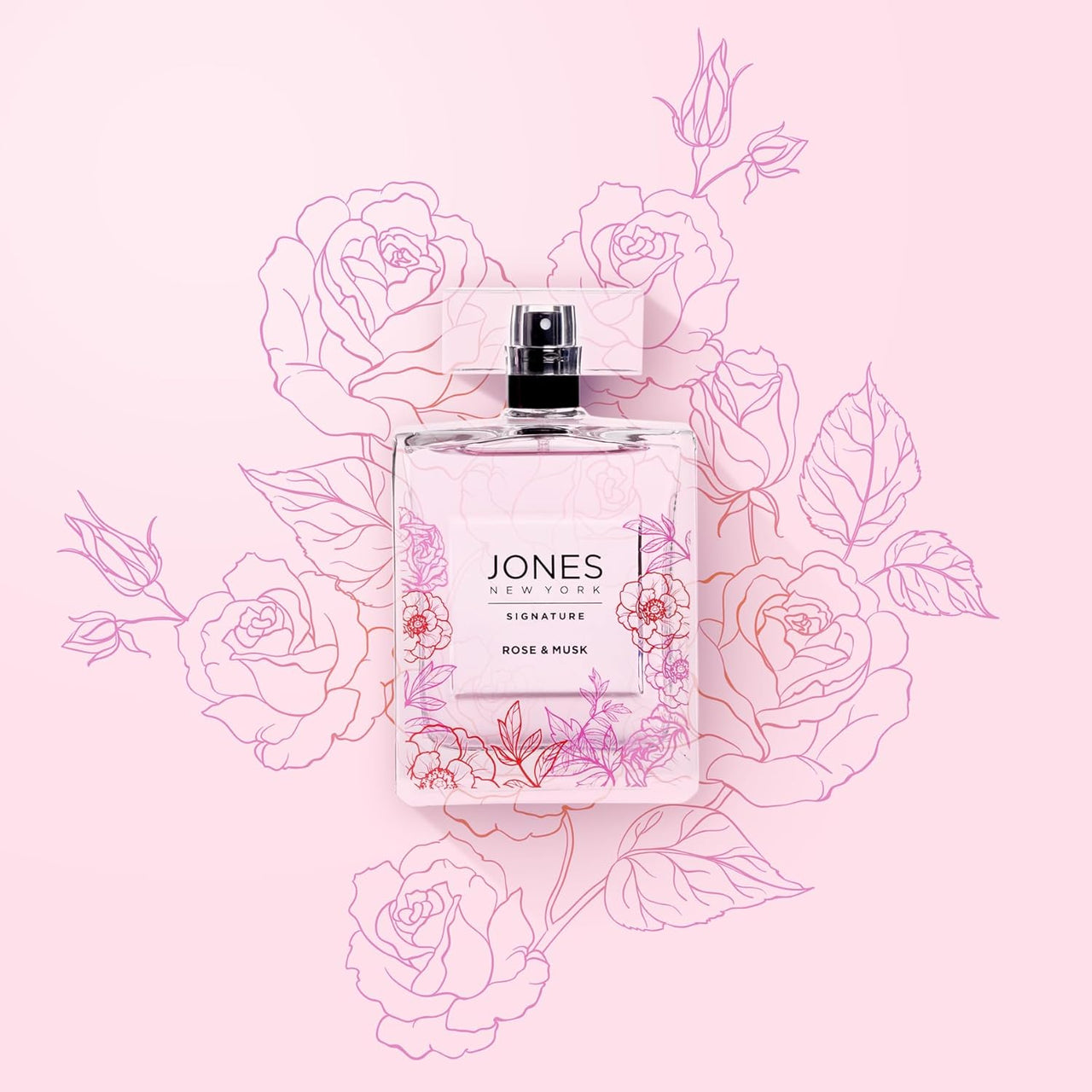 Jones New York Rose & Musk Eau De Parfum | Floral Musk Scent | 3.4 fl oz | Zipmar
