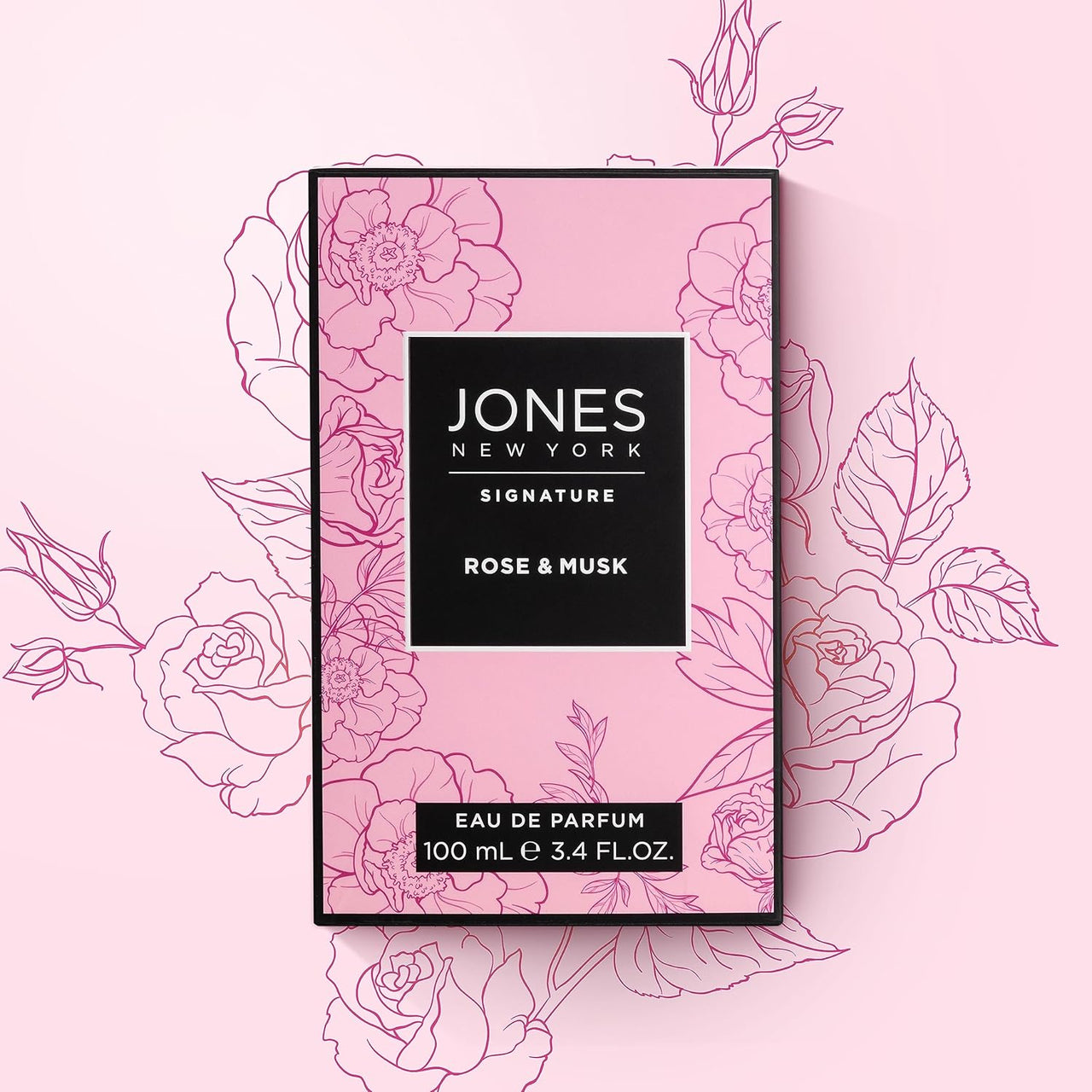 Jones New York Rose & Musk Eau De Parfum | Floral Musk Scent | 3.4 fl oz | Zipmar