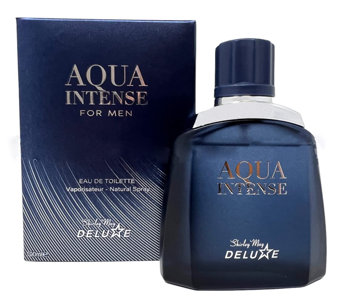 Buy Aqua Intense Men's Cologne by Shirley May Deluxe | 3.4 oz EDT | Fresh Aquatic Scent | Zipmar