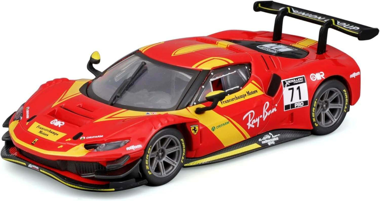 Buy Bburago Ferrari 296 GT3 | Die Cast Car | Online in US | Zipmar Toy Cars for Kids