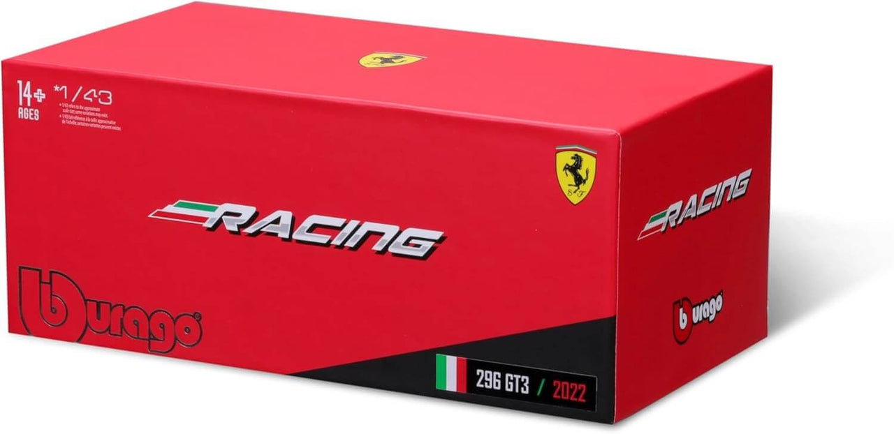 Buy Bburago Ferrari 296 GT3 | Die Cast Car | Online in US | Zipmar Toy Cars for Kids