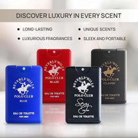 Thumbnail for Beverly Hills Polo Club 4PC Pocket Cologne Gift Set | Classic, Sexy, Blaze, Blue | Zipmar