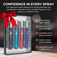 Thumbnail for Beverly Hills Polo Club EDT Pen Spray Set | 4x10ml Cologne for Men | Zipmar