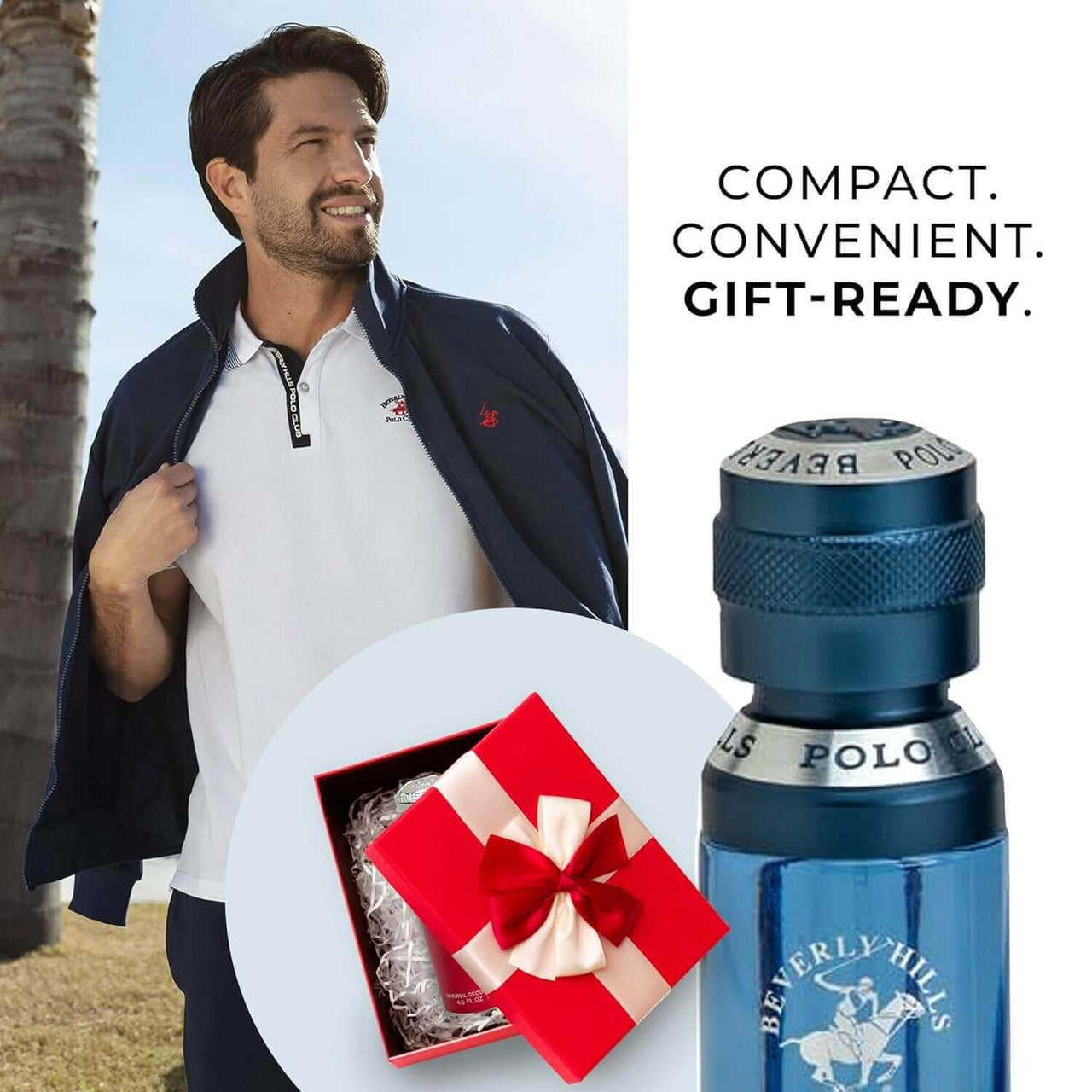Beverly Hills Polo Club Men's EDT + Pocket Spray | 1.7 oz | Zipmar