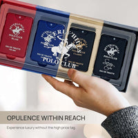 Thumbnail for Beverly Hills Polo Club Men’s Pocket Spray 4PC Set | Blaze, Classic, Blue, Sexy | Zipmar