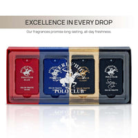 Thumbnail for Beverly Hills Polo Club Men’s Pocket Spray 4PC Set | Blaze, Classic, Blue, Sexy | Zipmar