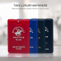 Thumbnail for Beverly Hills Polo Club Men’s Pocket Spray 4PC Set | Blaze, Classic, Blue, Sexy | Zipmar