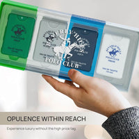 Thumbnail for Beverly Hills Polo Club Men’s Pocket Spray 4PC Set | Bold, Fresh, Aqua, Platinum | Zipmar
