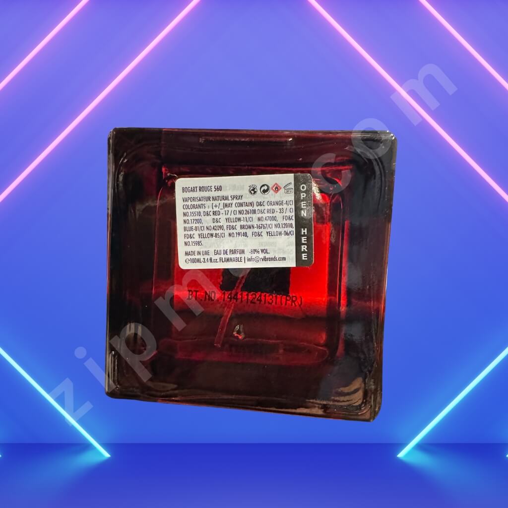Bogart Rouge 560 EDP 100ml | Milestone Unisex Luxury Perfume | Opulent, Bold, Sensual Fragrance