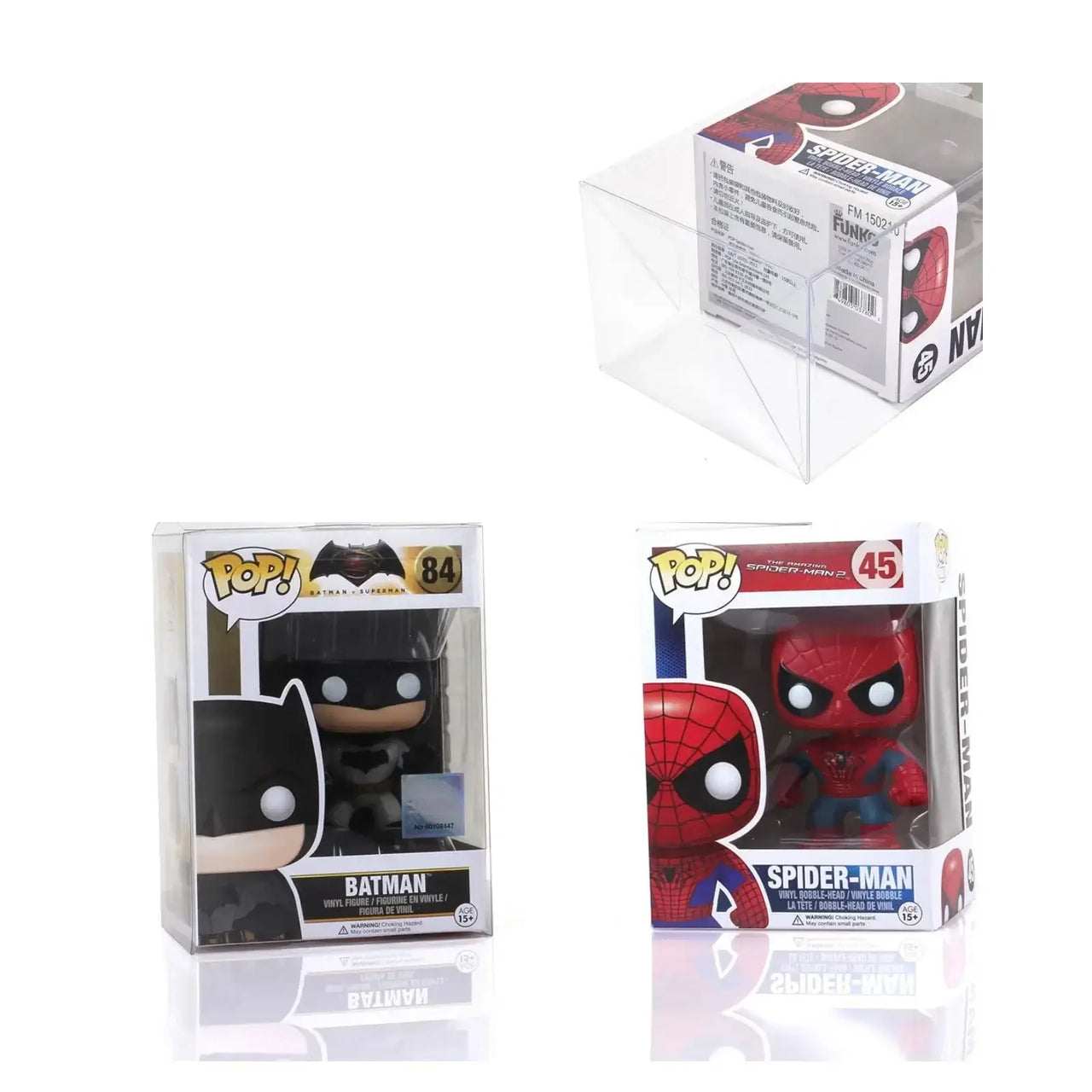 Clear Protector Cases for Funko Pop! | 4" Vinyl Figure Display Boxes | Zipmar