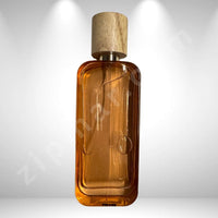 Thumbnail for Brown glass bottle with wooden cap on a white background