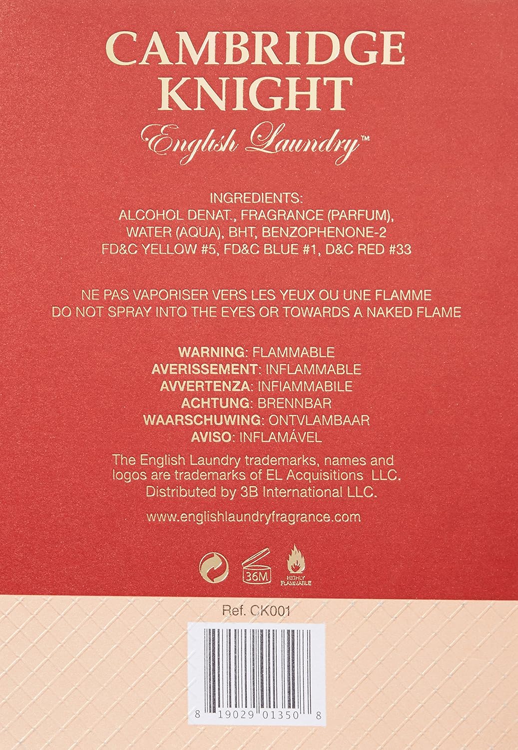 Zipmar English Laundry Cambridge Knight Eau de Parfum 3.4 oz Spray for Men | Classic Scent Not Tested on Animals | Luxury Men’s Fragrance