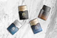Thumbnail for Zipmar English Laundry Herringbone Collection 4pc Travel Spray for Men | Armour, Oxford Bleu, Crown, Throne | 0.68 oz Fragrance Gift Set