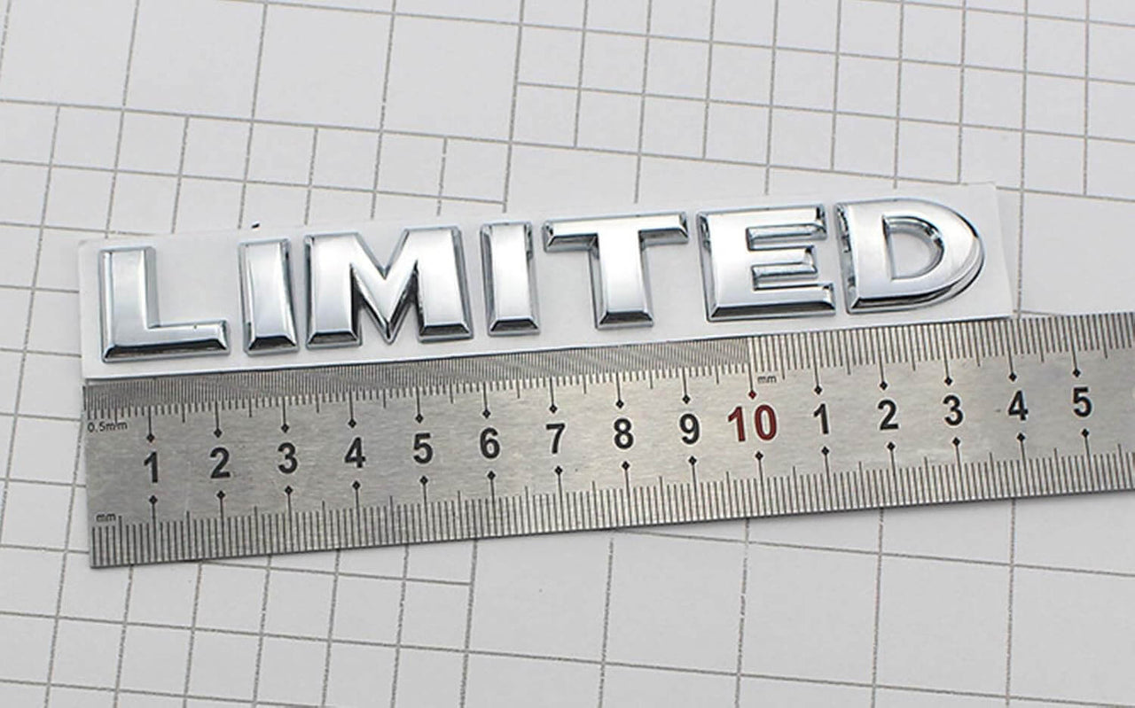HUAPX 3D Limited Chrome Emblem Badge | Aluminum Alloy Car Sticker | Zipmar