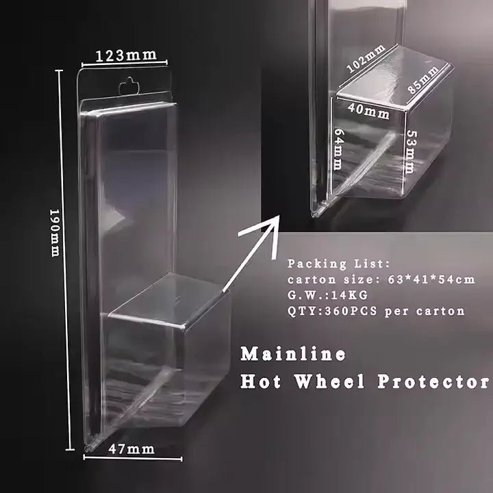 Hot Wheels Mainline Protector Case | Clear Blister Packs for 1:64 Cars | Zipmar