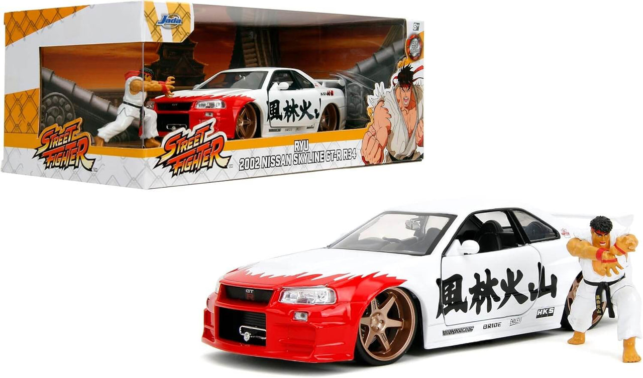 Buy Jada Street Fighter Nissan Skyline GTR 1:24 | Die Cast Collectible | Zipmar 