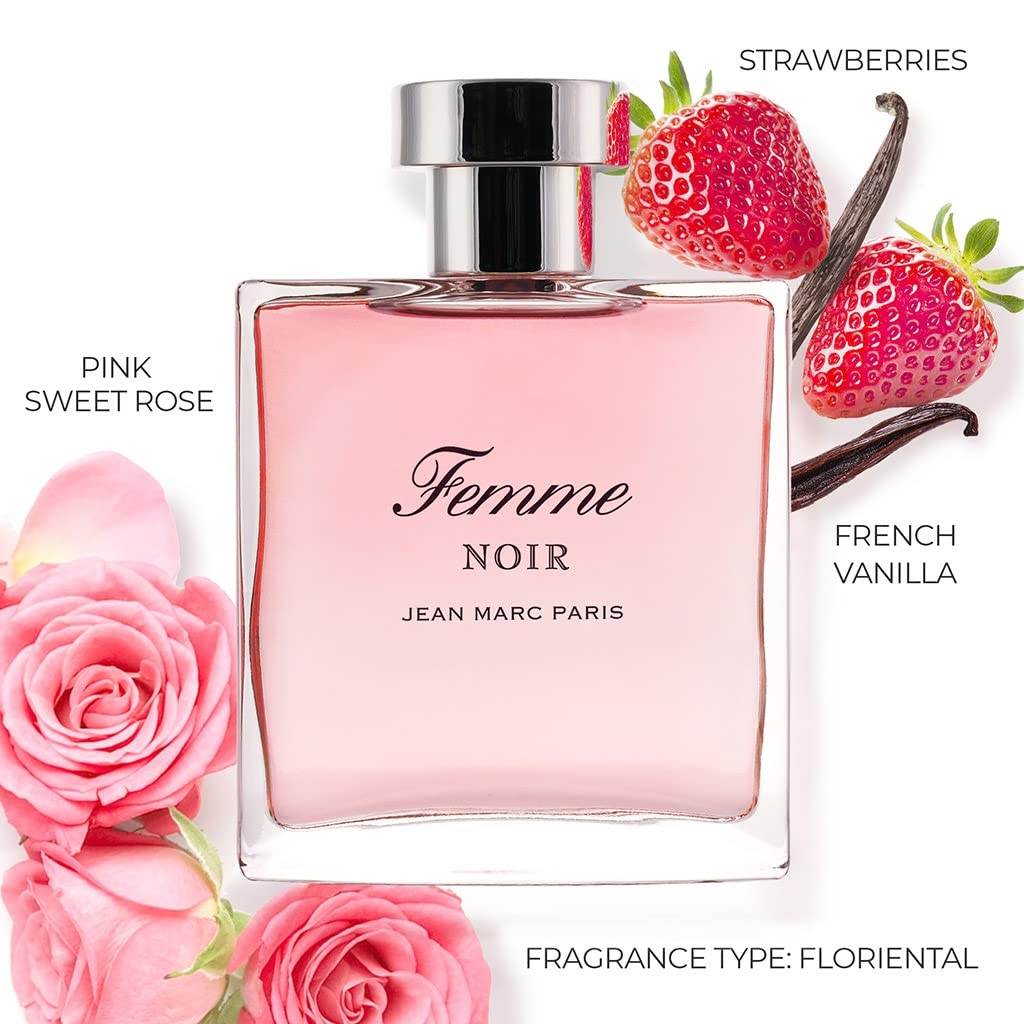 Jean Marc Paris Femme Noir Eau de Parfum | Floriental Perfume | 100ml | Zipmar