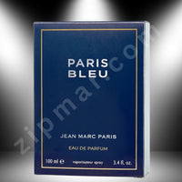 Thumbnail for Box of Paris Bleu perfume by Jean Marc Paris on a dark background