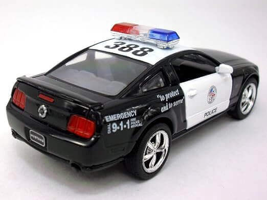 Shop Kinsmart Ford Mustang GT Police Car 1:38 | Toy Cars Vehicle | Zipmar
