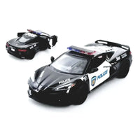 Thumbnail for Shop Kinsmart Corvette C8 Police Diecast 1:36 in US | Toy Car | Zipmar
