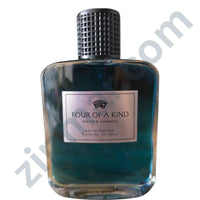 Thumbnail for Perfume bottle labeled 'Four of a Kind' with a silver cap on a white background