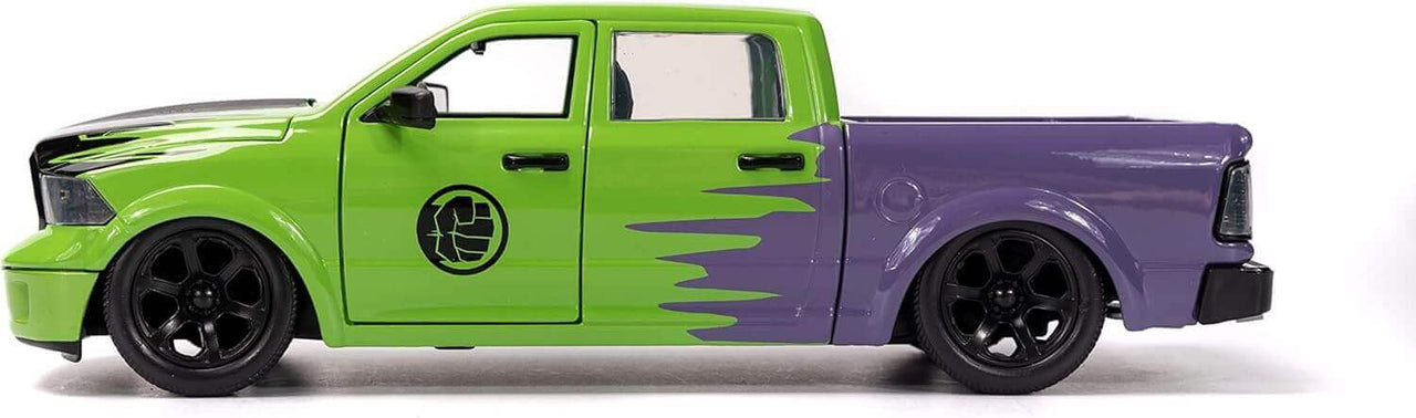 Buy Marvel Hulk 1:24 Die Cast Dodge Ram & Figure | Online in USA |Toy Cars for Kids | Zipmar 