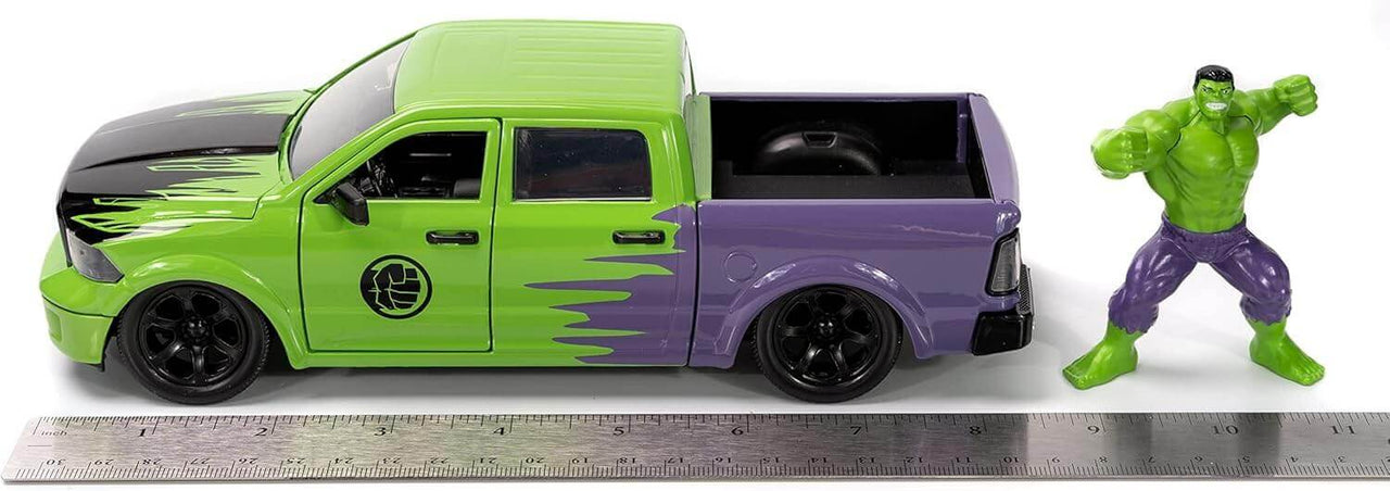 Buy Marvel Hulk 1:24 Die Cast Dodge Ram & Figure | Online in USA |Toy Cars for Kids | Zipmar 