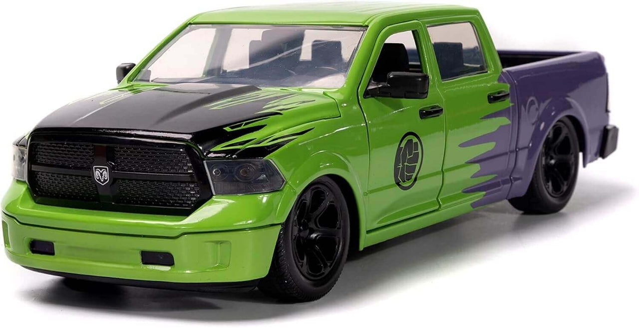 Buy Marvel Hulk 1:24 Die Cast Dodge Ram & Figure | Online in USA |Toy Cars for Kids | Zipmar 
