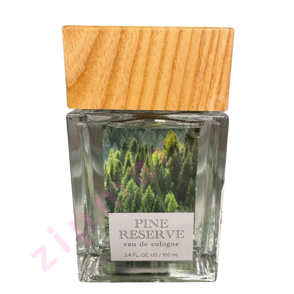 Pine Reserve eau de cologne 100ml bottle with wood cap