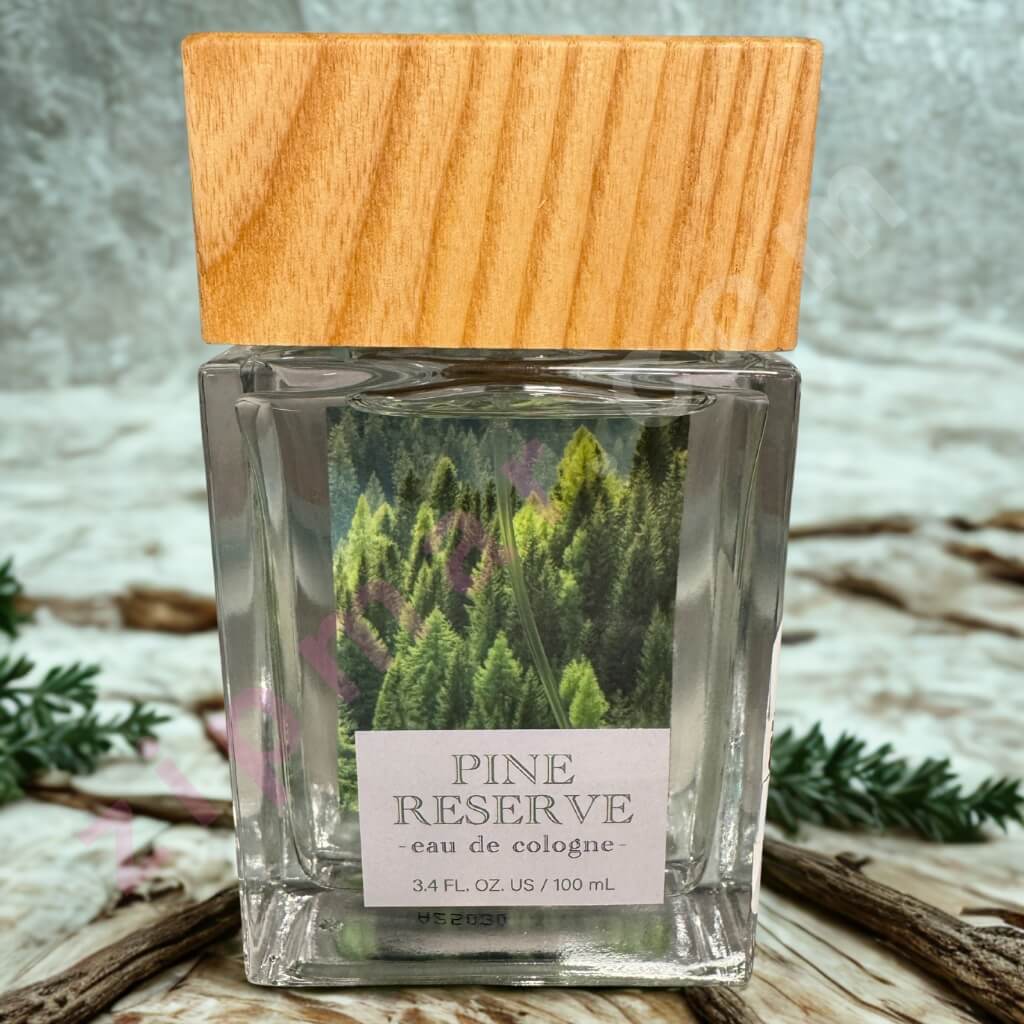 Pine Reserve perfume bottle forest label 100ml