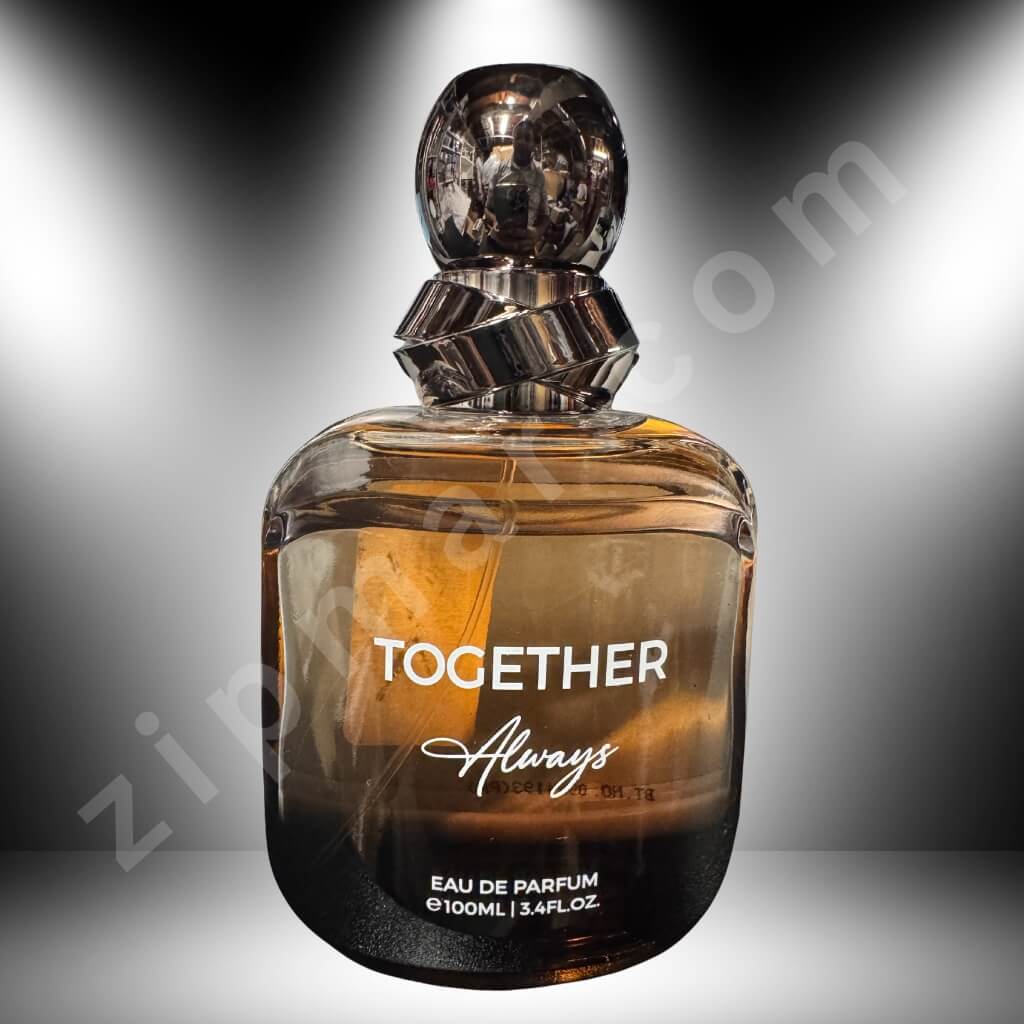 Together Always perfume 3.4oz with chrome sculptural cap zoom