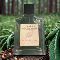 Thumbnail for Cypress Woodlands cologne bottle with a natural background