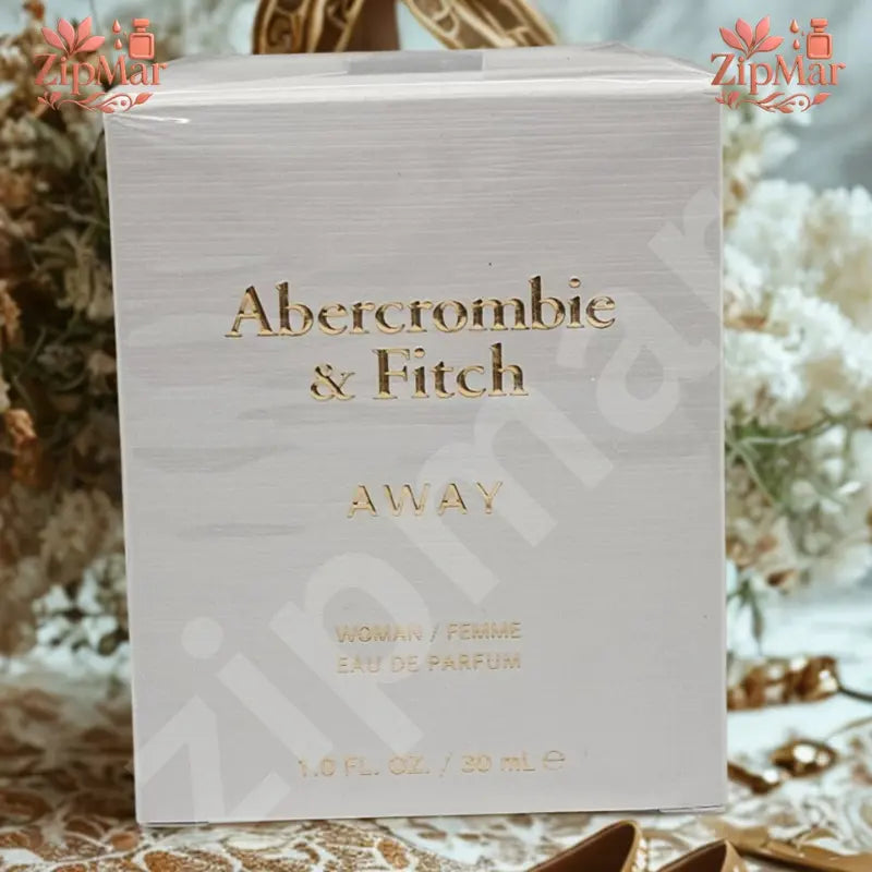 Abercrombie and Fitch Away Woman Femme Eau de Parfum 1.0 fl oz 30 mL sealed box front with gold lettering