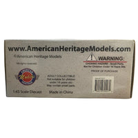 Thumbnail for American Heritage Models item 70427 box bottom 1:43 scale diecast made in China