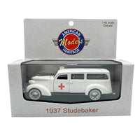 Thumbnail for American Heritage Models 1937 Studebaker Ambulance white 1:43 diecast in original box