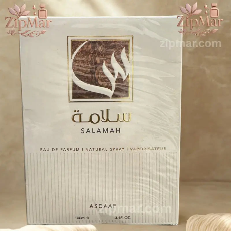Asdaaf Salamah 100ml EDP sealed package front view